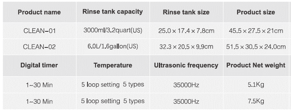 Runyes 3L/6L ultrasonic cleaner
