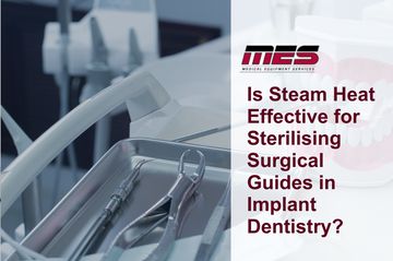 Healthcare professional loading surgical guides into an autoclave for steam sterilisation.