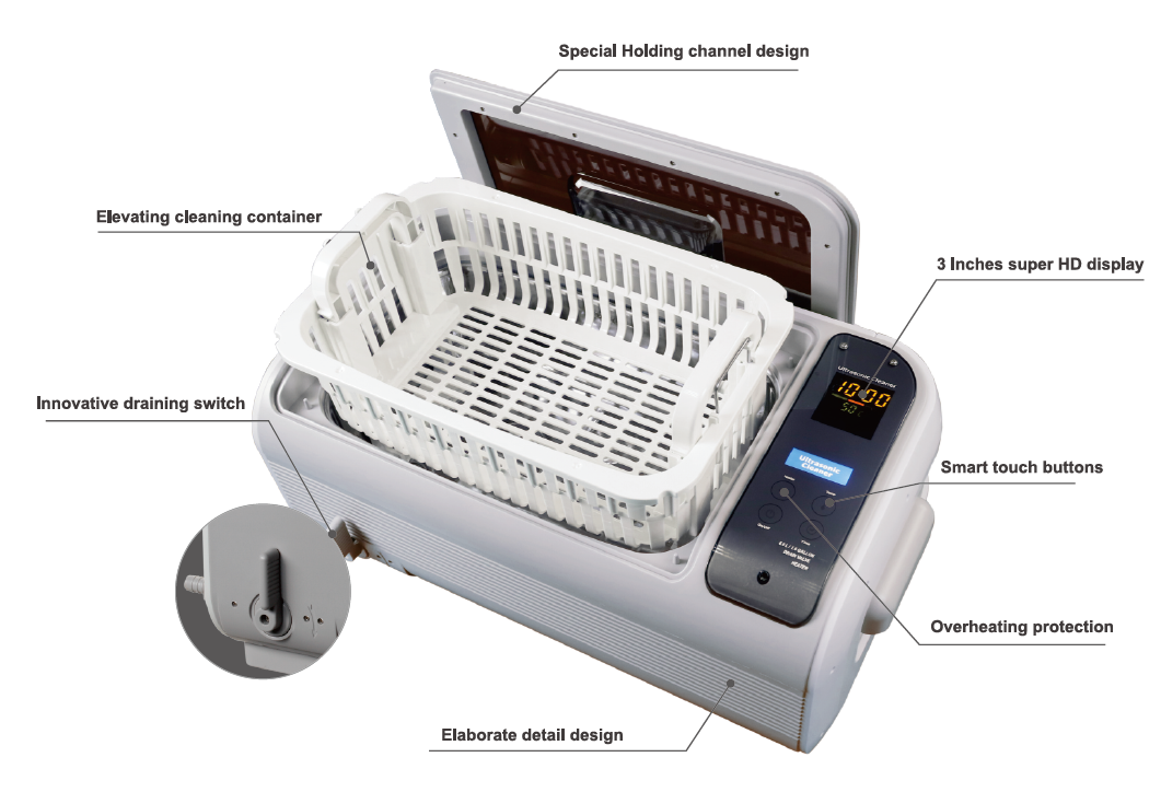 Runyes 3L/6L ultrasonic cleaner - MES