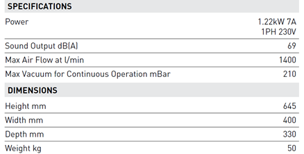 Cattani Turbo SMART A with ISO 18 Hydrocyclone | 2-3 chairs - MES