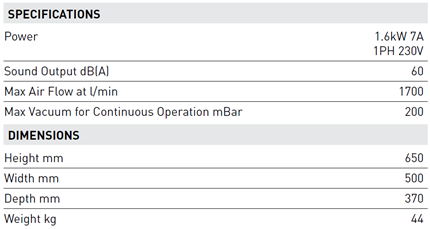 Cattani Turbo SMART B Cube with ISO 18 Hydrocyclone | Up to 4 chairs - MES